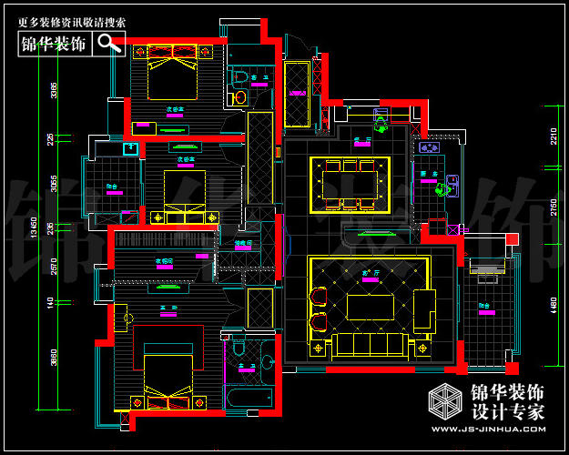 中海鳳凰熙岸C4戶型183平米 戶型